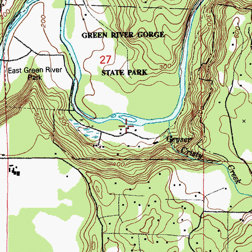 Topographic Map of Cristy Creek, WA