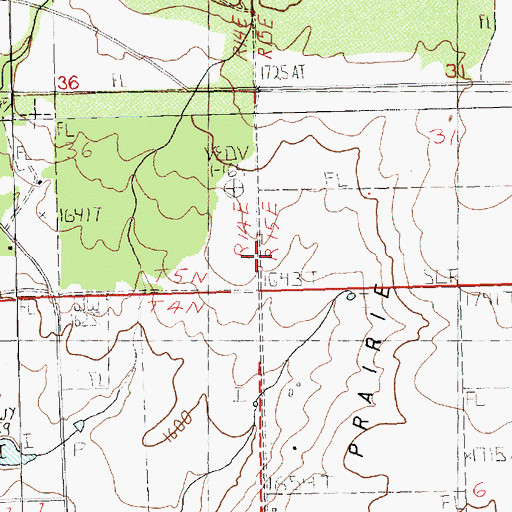 Topographic Map of Crofton Prairie, WA