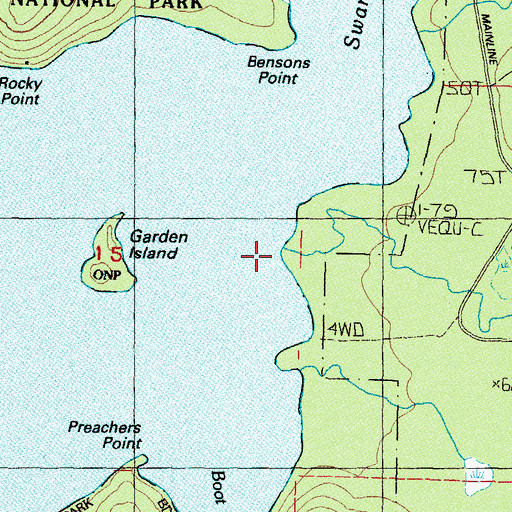 Topographic Map of Crooked Creek, WA