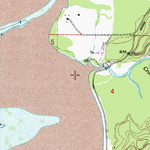 Topographic Map of Crooked Creek, WA