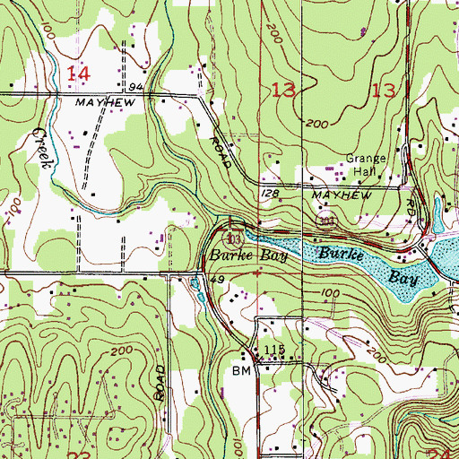 Topographic Map of Crouch Creek, WA