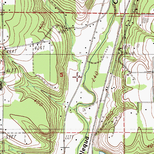Topographic Map of Curtis Creek, WA