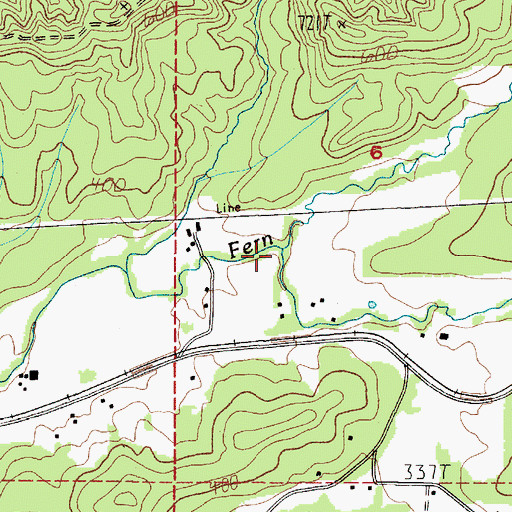 Topographic Map of Custer Creek, WA