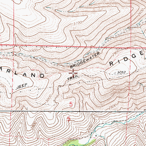 Topographic Map of Darland Ridge, WA