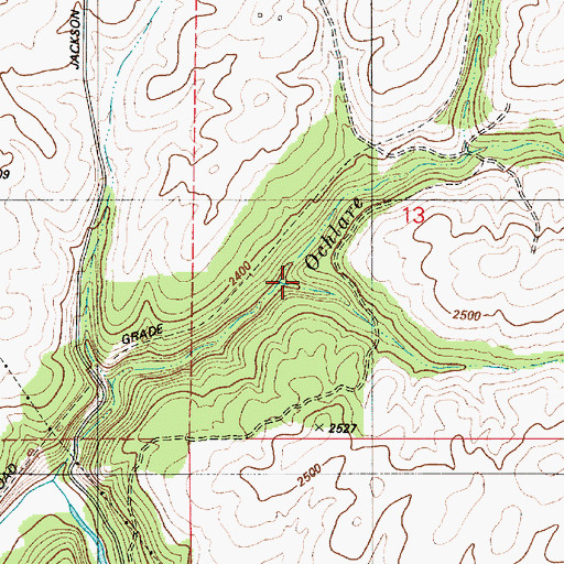 Topographic Map of Deadman Creek, WA