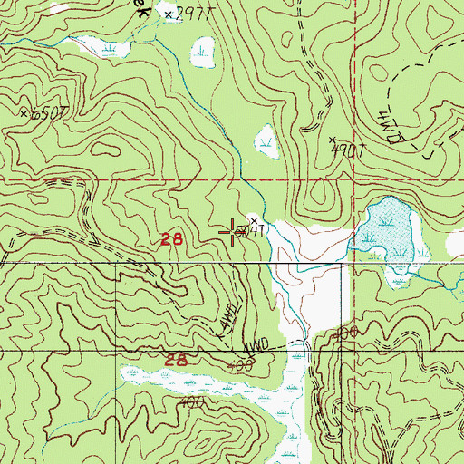 Topographic Map of Deep Creek, WA