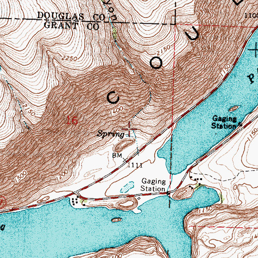 Topographic Map of Deer Canyon, WA