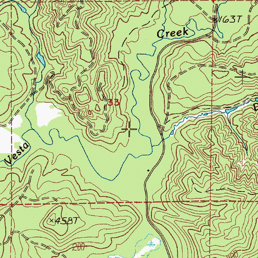 Topographic Map of Deer Creek, WA