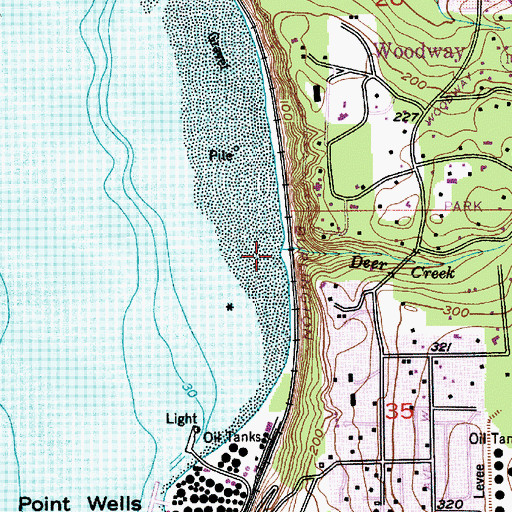 Topographic Map of Deer Creek, WA