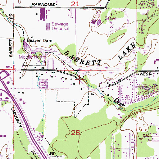 Topographic Map of Deer Creek, WA