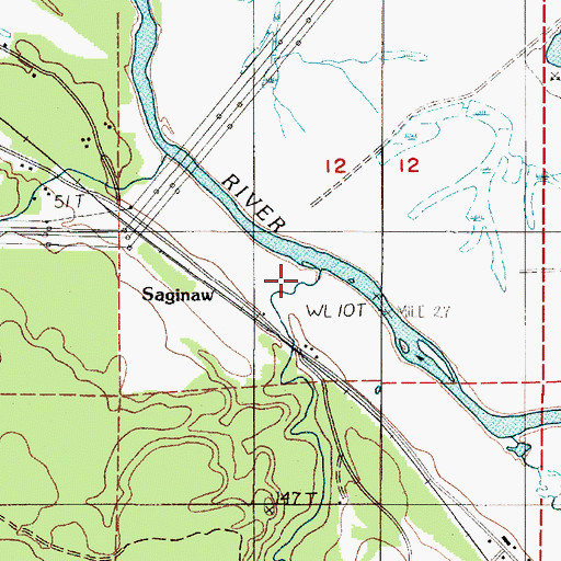 Topographic Map of Delezene Creek, WA