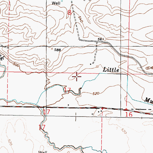 Topographic Map of Demaris Ditch, WA