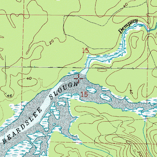 Topographic Map of Dempsey Creek, WA