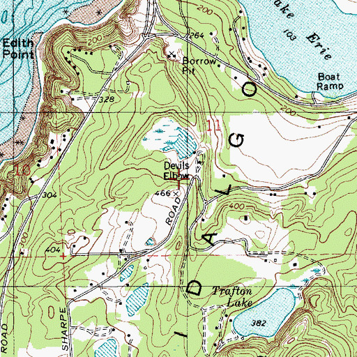 Topographic Map of Devils Elbow, WA