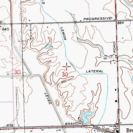 Topographic Map of Dills Lemon Lateral, WA