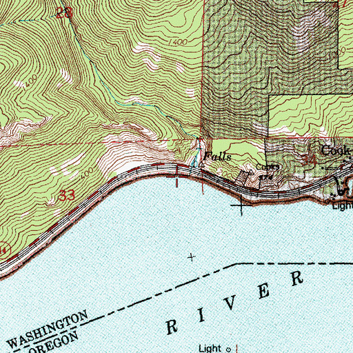 Topographic Map of Dog Creek, WA
