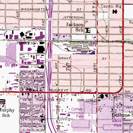 Topographic Map of Sherman Parkway, AZ