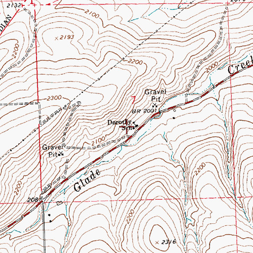 Topographic Map of Dorothy School, WA