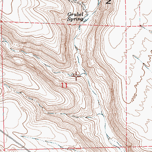 Topographic Map of Douty Canyon, WA