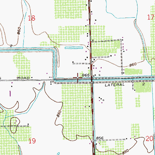 Topographic Map of Drain 2, WA