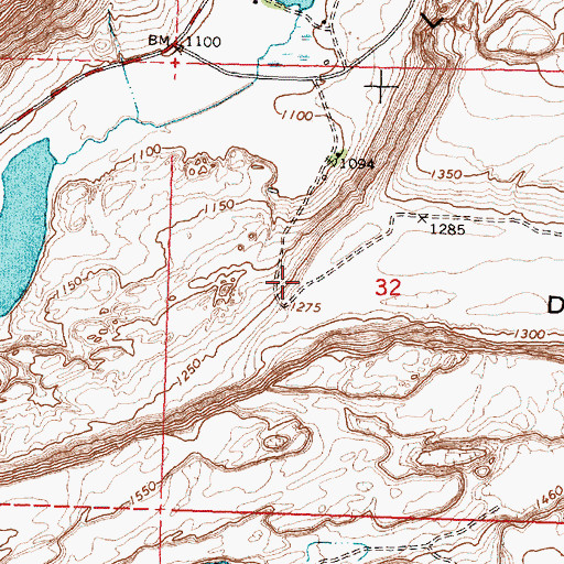 Topographic Map of Dry Coulee, WA
