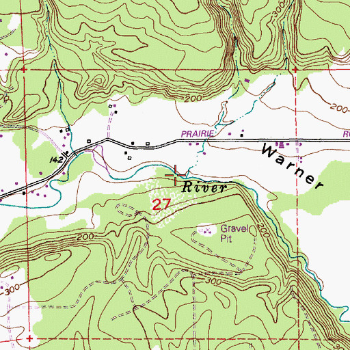 Topographic Map of Dry Creek, WA