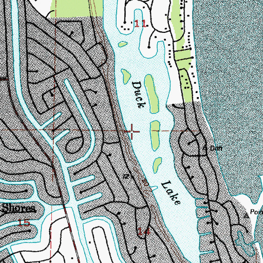 Topographic Map of Duck Lake, WA