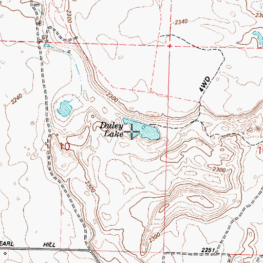 Topographic Map of Duley Lake, WA