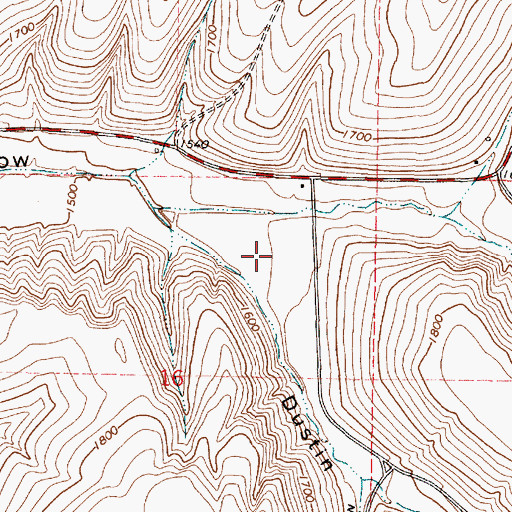 Topographic Map of Dustin Hollow, WA