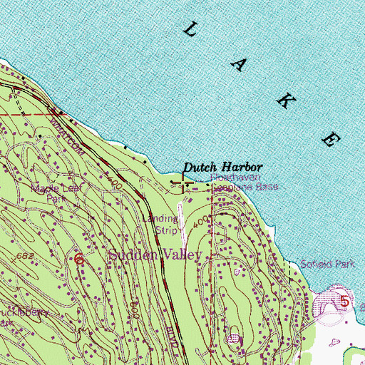 Topographic Map of Dutch Harbor, WA
