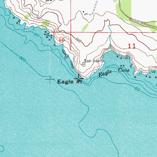 Topographic Map of Eagle Point, WA