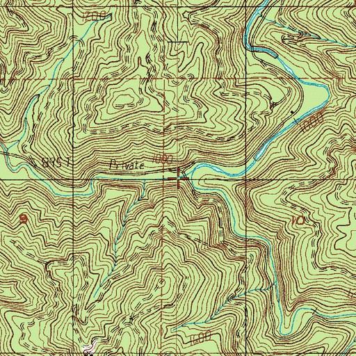 Topographic Map of East Fork Chehalis River, WA