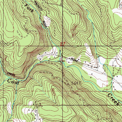 Topographic Map of East Fork Coal Creek, WA