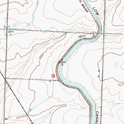 Topographic Map of East Low Canal, WA