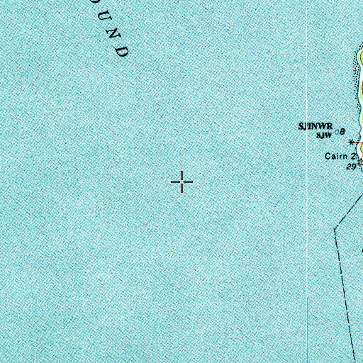 Topographic Map of East Sound, WA