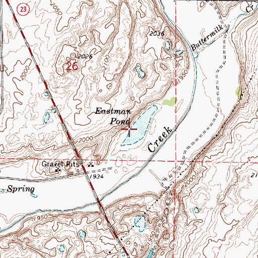 Topographic Map of Eastman Pond, WA