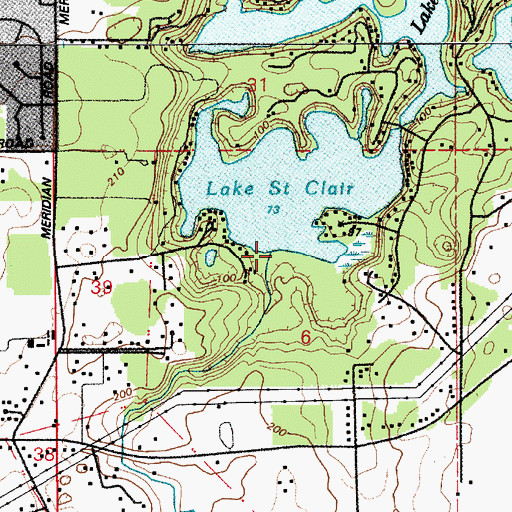 Topographic Map of Eaton Creek, WA