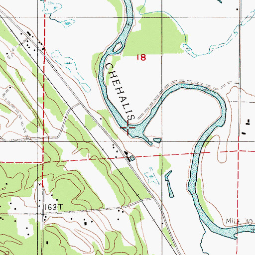 Topographic Map of Eaton Creek, WA