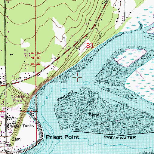Topographic Map of Ebey Slough, WA