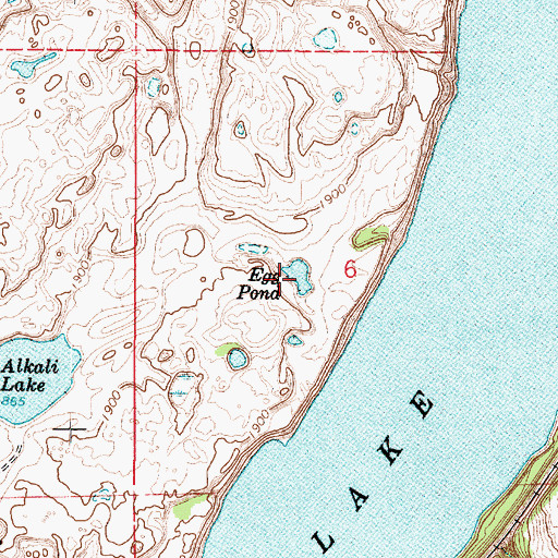 Topographic Map of Egg Pond, WA