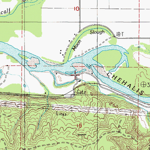 Topographic Map of Elizabeth Creek, WA
