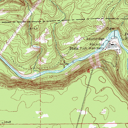 Topographic Map of Elk Creek, WA