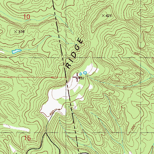 Topographic Map of Pudding Ridge, AL