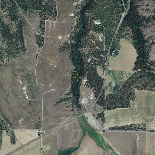 Aerial/Satellite Image of Enterprise Cemetery, WA