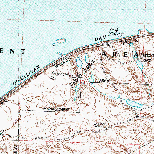 Topographic Map of Falcon Lake, WA