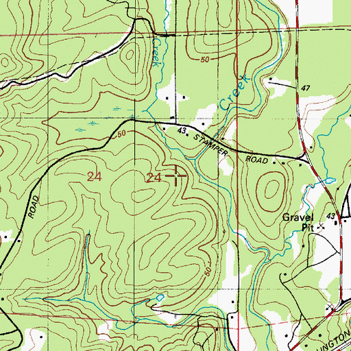 Topographic Map of Falls Creek, WA