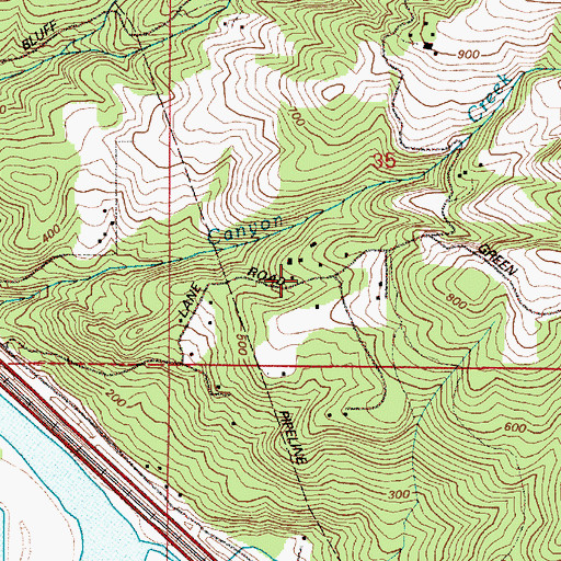 Topographic Map of Ferndale School, WA