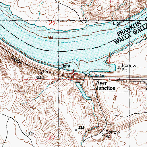 Topographic Map of Fields Gulch, WA