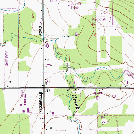 Topographic Map of Fingalson Creek, WA