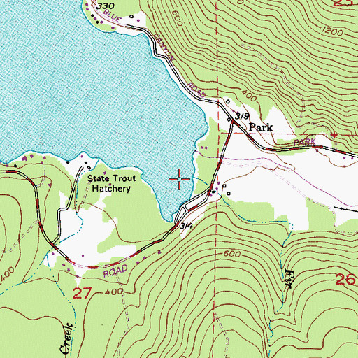 Topographic Map of Fir Creek, WA